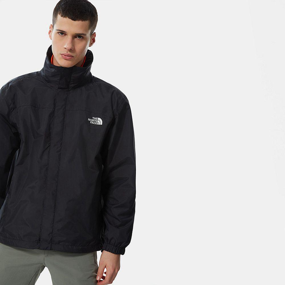 The North Face Resolve Ανδρικα Αδιάβροχο Μπουφάν - Μαυρα (JLYG97408)